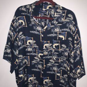 Ivy Crew Fish Print Buttondown - 3x